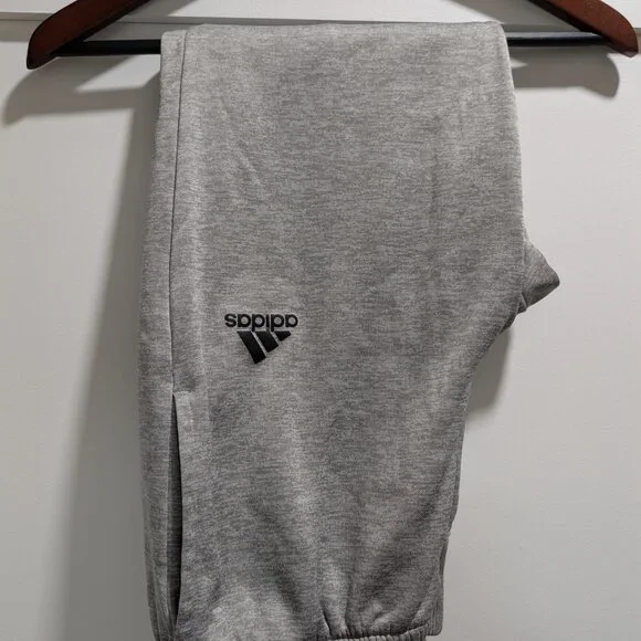 Men's Grey Adidas Joggers Sweat Pants - Picture 2 of 5